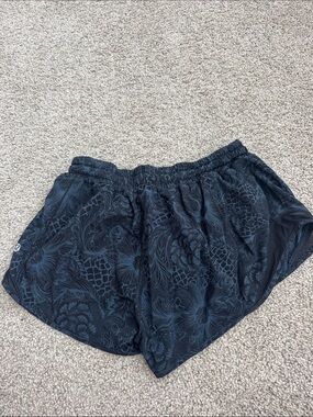 lululemon athletica Black Floral-Pattern Athletic Shorts